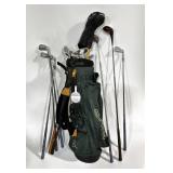 Golf clubs, Wilson, taylorMade, Pine Bag