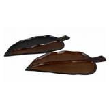 Haitian Leaf-Shaped Wooden Trays
