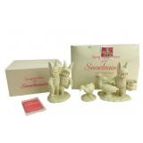 Dept 56 Snowbunnies Figurines With Boxes