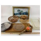 Oneida Silver Plated Tray, Woodenï¿½Bilboquet,ï¿½Kalma