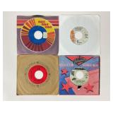 Vinyl 45s: Janis Joplin, Johnny Cash, Rolling