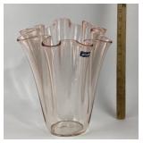 Alicja Hand-Blown Pink Glass Vase