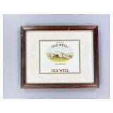HE Shaw Old Well framed Cigar box lithograph