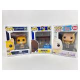 3 Funko Collectible Pops: Marcia Brady, Sox, &