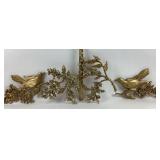 1967 Dart Syroco Dogwood Floral, Birds 3pc Wall Ha
