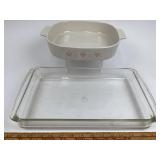 Casserole Dishes; Pyrex, Corning Ware Heart Design