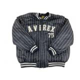 Y2K Avirex Pinstriped Bomber Jacket Men's XL