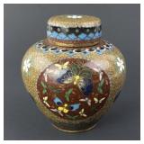 Finely enameled antique Japanese small ginger