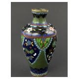 Antique Japanese cloisonne vase, Meiji Period