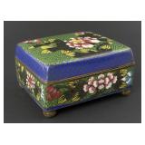 Antique Chinese cloisonne box, Qing Dynasty circa