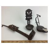 Metal Double Pan Cruise Oil Lamp & Betty Lamp