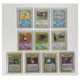 10 First Edition Pokï¿½mon Trading Cards