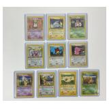 10 First Edition Pokï¿½mon Trading Cards
