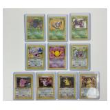 10 First Edition Pokï¿½mon Trading Cards