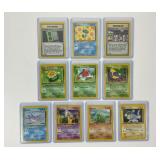 10 First Edition Pokï¿½mon Trading Cards