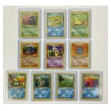 10 First Edition Pokï¿½mon Trading Cards