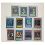 11 Yu-Gi-Oh trading cards