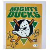 3 Mighty Ducks autograph 8 x 10 authentic