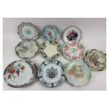 Hand-Painted Porcelain Plates, Wood & Sons