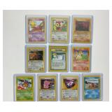 10 First Edition Pokï¿½mon Trading Cards
