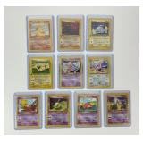 10 First Edition Pokï¿½mon Trading Cards