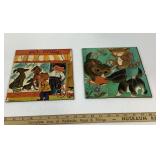 1960s Wooden Jigsaw Puzzles Pet Store, Animals