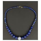 DTR Jay King graduated lapis lazuli bead necklace