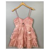 Pink Short Formal Designer Dress NWT Size Small