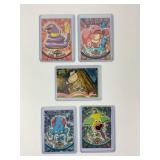 5 Pokï¿½mon vintage topps trading cards