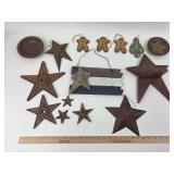 Cast Iron Stars, Rustic metal stars, Gingerbread O