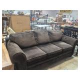 Brown Courdoroy Couch 90 in. Long
