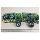 Vera Bradley Ornament Sets In Decorative Boxes