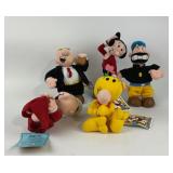 Popeye Plush Toys Olive Oyl, Bluto, Wimpy