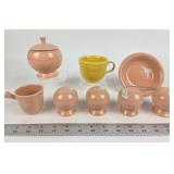 Homer Laughlin Fiesta Tableware in Yellow, Pink