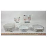 Corning Ware Dishes, Anchor Hocking Measuring Cups
