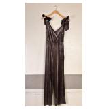 Brown Designer Jumpsuit NWT Size X-Small