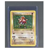 Pokï¿½mon vintage holographic shadowless Hitmonchan