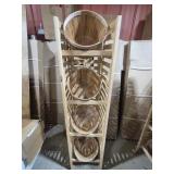 Woodland Marketing 1/2 Bushel Basket Wood Display