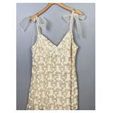 Off White Sequin Short Formal Designer Dress NWT