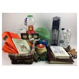 SodaStream Machine, Books, Candles, M&M Dispenser,