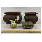 MetalBoxes, Royal Bayreuth Creamer, Pottery Dish
