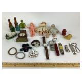 Dolls, Watches, Bottle Openers, Miniature Bottles