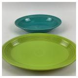 Fiesta Turquoise Bowl, Lemongrass Platter