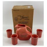 Fiesta Dinnerware Disc Pitcher With Tumblers With