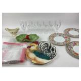 Bavarian Plates, Crystal Stemware, Nalco Creamer