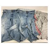 2 Women's 16W Wide Leg Jeans & Sweatpants