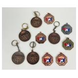 Wrestling Metals Medallion Keychain Collection