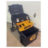 Dwelt rolling tool box, extension cord