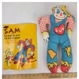Sam The Scared-est Scarecrow Fabric Doll, Book