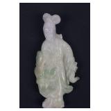 Chinese carved Jade or Jadeite Collectible figure